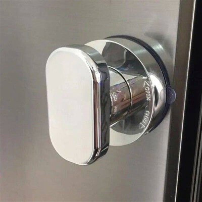 Super suction free punching glass door handle sliding door