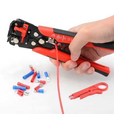 Self-Adjusting Wire Stripper Cable Cutter Kit Electrician Cr