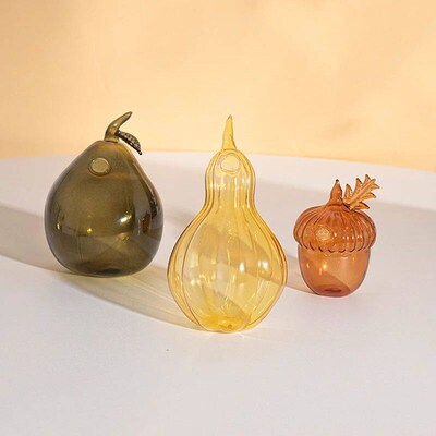 Glass Flower Vase Creative Plant Bottle Modern Transparent A