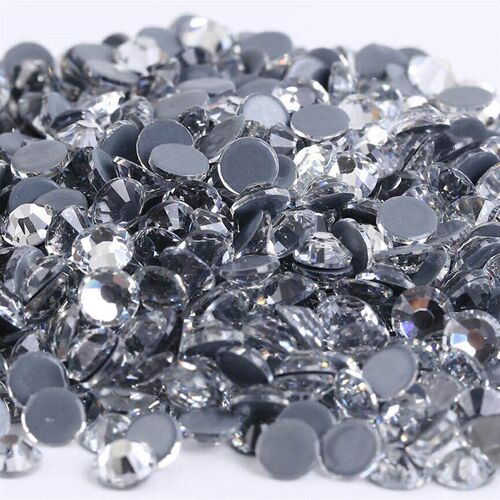 Super Glitter Crystal AB Non Hotfix Rhinestones SS3-SS50 Fla