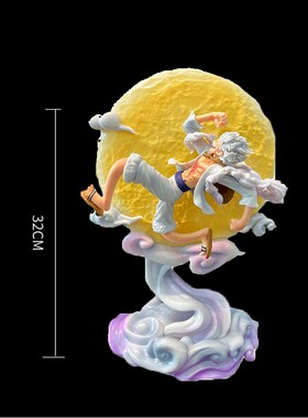 New One Piece Luffy Figure Doll Gear5 emit light gift toy