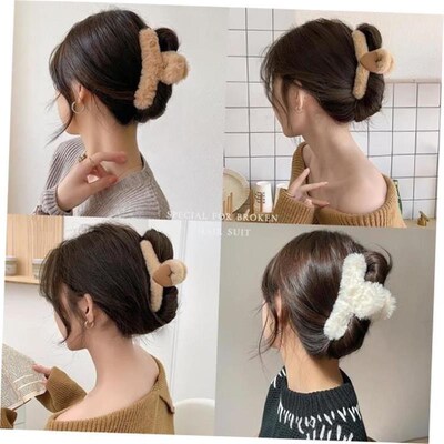 发夹Hot Sale Solid Color Claw Clip Large Barrette Crab Hair