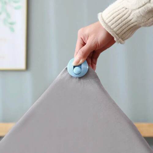 6Pcs Non Slip Gripper Round Shape Quilt Clips Blankets Faste