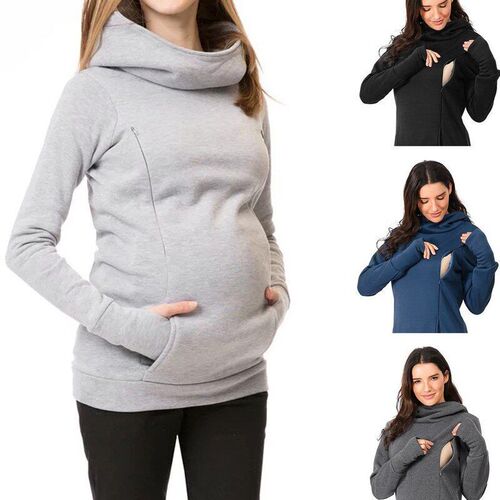 Maternity Sweatshirt Women Nursing Maternity Long Sleeves Ho