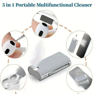 5-in-1 Cleaner Kit Laptop Screen Cleaner Kit Multifunctional