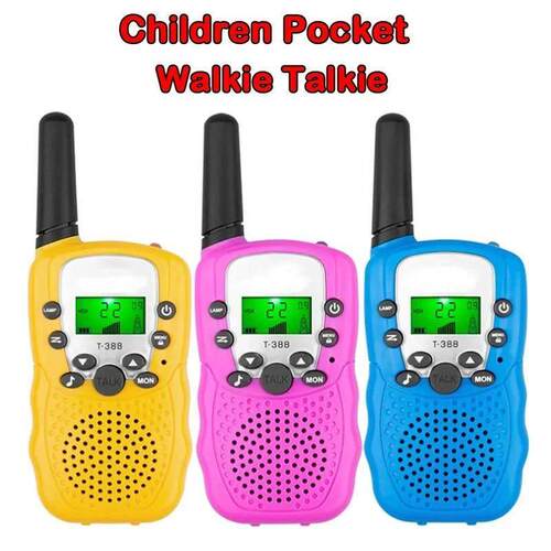 2Pcs/Set Mini Walkie Talkie Children Toy 3 Mile Range Two Wa
