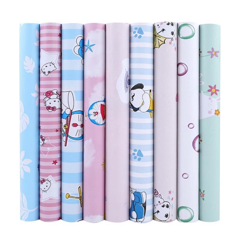 卡通墙纸自粘 防水防潮可爱卡通卧室少儿房装饰PVC自粘墙纸,家装主材,瓷砖背景墙,淘宝优惠券,粉丝福利购,淘宝优惠卷