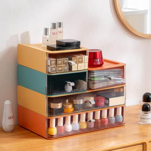 Desk storage shelf face cosmetic box student书桌置物架