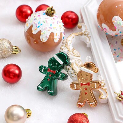 Macaron Christmas Ornament, Plastic Balls, Xmas Tree Decorat
