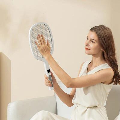 Electric Fly Swatter Handheld Fly Killer and Mosquito Trap L