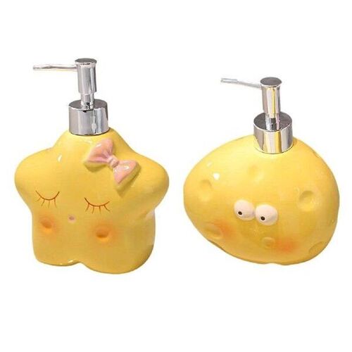 Ceramic Soap Dispenser Lotion Dispenser with Pump Portable