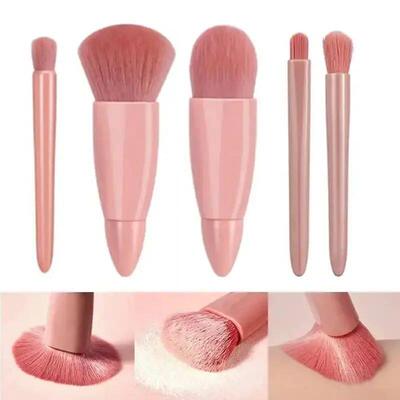 5pcs Travel Size Makeup Brushes Set Mini Makeup Brushes, Sma