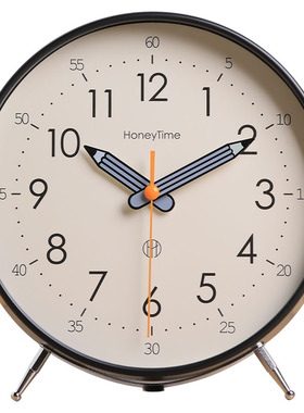 学生桌面时钟摆台式儿童台钟静音客厅座钟家用闹钟摆件摆放式钟表