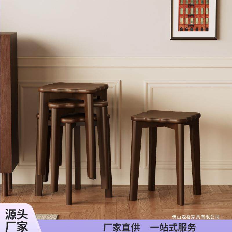 实木凳子家用可叠放小板凳结实耐用餐桌高凳现代简约圆凳木头方凳,鲜花速递/花卉仿真/绿植园艺,割草机/草坪机,淘宝优惠券,粉丝福利购,淘宝优惠卷