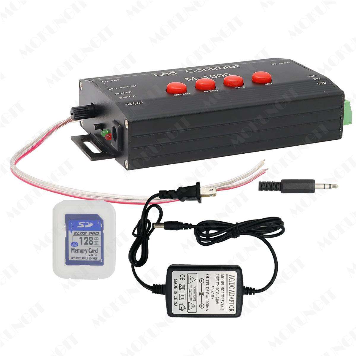 M-1000A LED 音频控制器 WS2812B WS2801 幻彩LED音乐 控制器