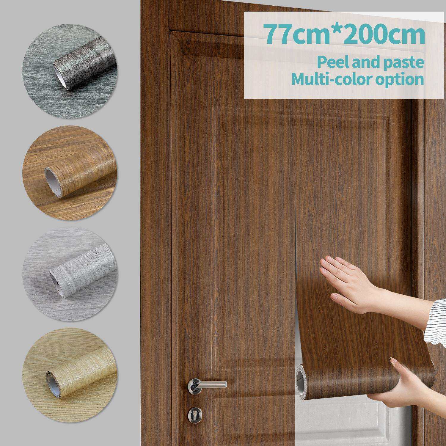 仿真木纹门贴防水自粘客厅卧室墙面墙贴装饰PVC壁纸出租屋翻新,鲜花速递/花卉仿真/绿植园艺,割草机/草坪机,淘宝优惠券,粉丝福利购,淘宝优惠卷