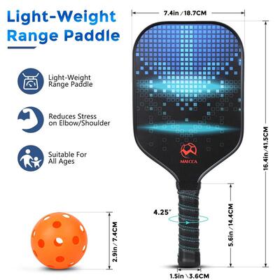 Pickleball Paddles USAPA Approved Set Rackets Honeycomb Core