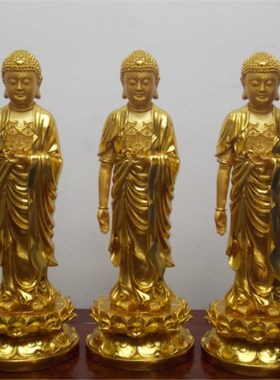 成本流通3公分仿白瓷阿弥陀佛站像家用摆件 极其精致庄严