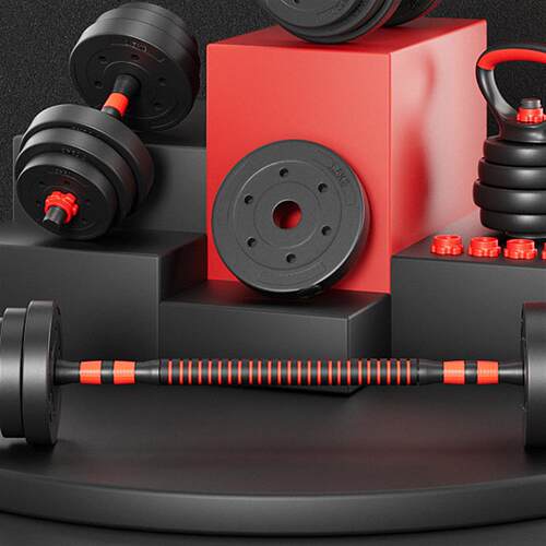 Men Fitness Equipment Adjustable Dumbbell Heavy Barbell Set