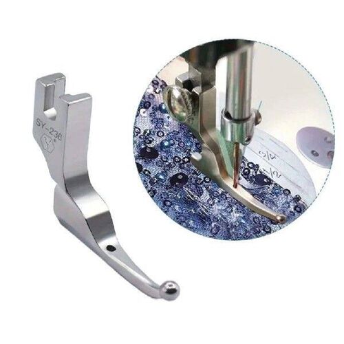 Steel Bead Sequin Press Foot Easy to Use No Need to Hammer