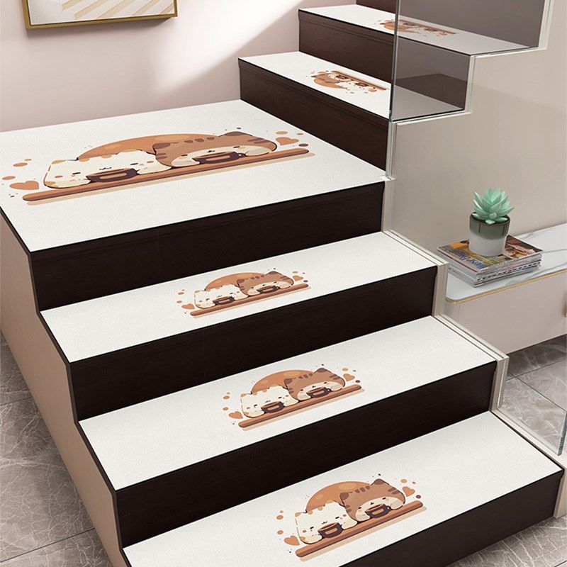 新款软硅藻泥楼梯垫地毯梯垫自粘幼儿园高端卡通台阶木楼梯防滑垫,居家布艺,楼梯垫,淘宝优惠券,粉丝福利购,淘宝优惠卷