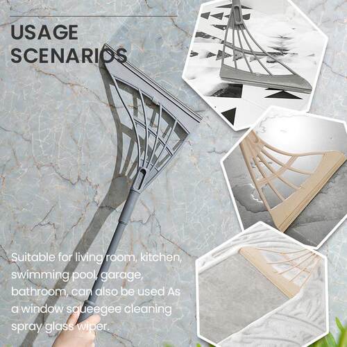Magic Wiper Broom Wipe Squeeze Silicone Mop for Wash Floor C