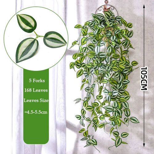105cm 5 Forks Artificial Vines Plants Outdoor Plastic Creepe