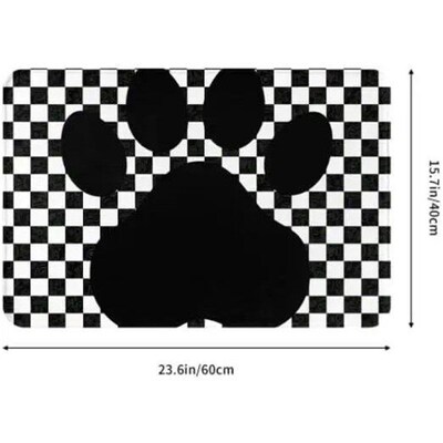Funny Welcome Mats Go Away Cat Doormat Flannel Door Mat Non-