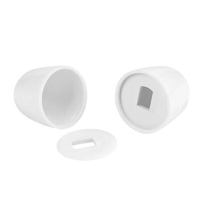 4pcs Universal Toilet Bolt Caps, Round Plastic Push-On Toile