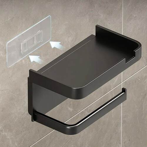 Plastic Toilet Paper Holder Storage Rack Bathroom Towel Plac