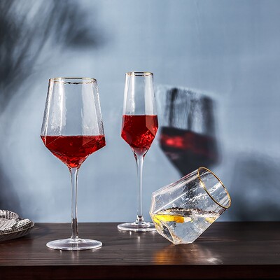 glass glass cup red wine champagne cup large capacity bottle