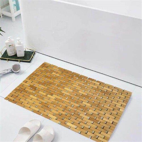 Modern Bamboo Bathroom Mat Solid Bamboo Bathtub Mat