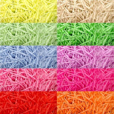 50g Easter Basket Grass Filler Paper Stuffing Shredded Crink