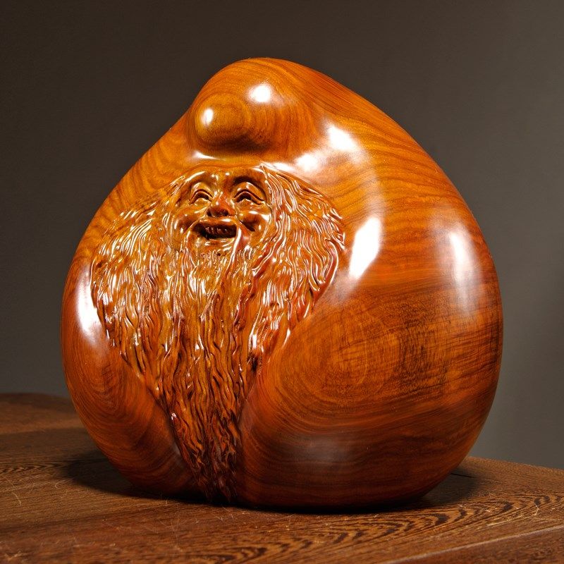 花梨木雕寿桃摆件实木老寿星家居寓意装饰工艺礼品摆饰贺寿祝寿生,家居饰品,装饰摆件,淘宝优惠券,粉丝福利购,淘宝优惠卷