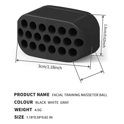 2pcs 40/5060lbs Jawline Exerciser Ball Facial Jaw Muscle Ton