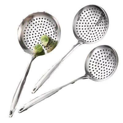 Stainless Steel Slotted Spoon 201, Integrated Design, Suitab