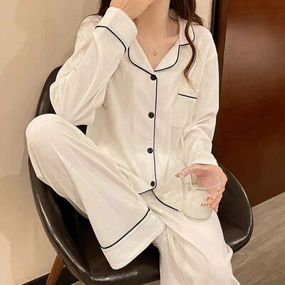 New Womens Imitation Cotton Pyjamas Homewear Set Girls Spri
