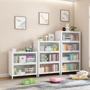 Kitchen storage rack with door and dust-proof storage cabine