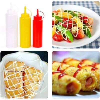 1Pc Condiment Squeeze Bottles 240/360/500/680ml,For Ketchup