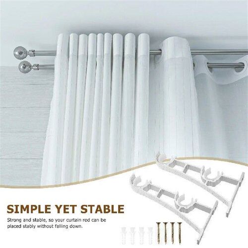 Curtain Rod Rack Holder for Accessories Brackets Hooks