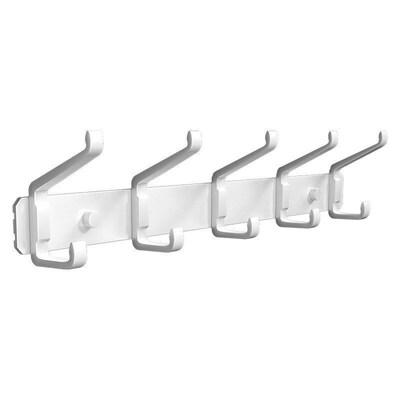 Wall coat rack for home, black hooks for hanging clothes, to