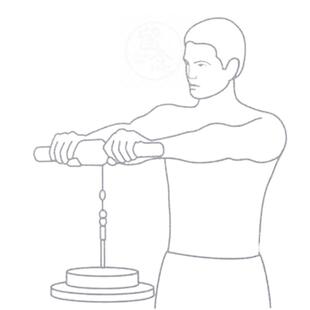 。Weight winding rope wrist stength device forearm kilogram