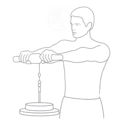 。Weight winding rope wrist stength device forearm kilogram
