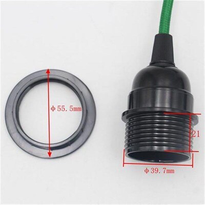 220V AC European Plug Power Cord Vintage Fabric Covered With