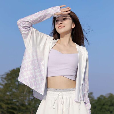 Ice Silk Sun Protection Clothing Womens Summer Thin Anti-ul