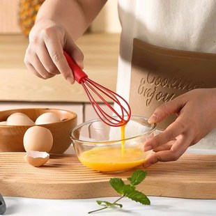 Ini Manual Egg Beater 6 Inch Mini Silicone Mixer Cream Whisk