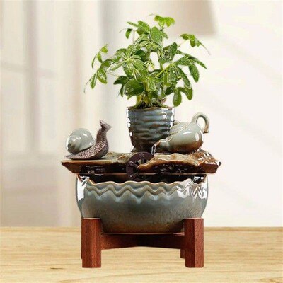 Indoor Waterfall Tabletop Fountain Circulating Water