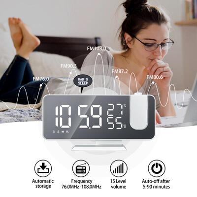 LED Digital Alarm Clock Watch Table Electronic Desktop Clock