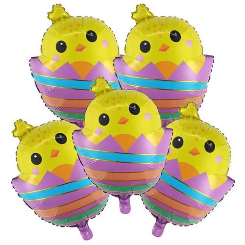 5Pcs White Bunny Balloons Easter Balloon Rabbit Head Foil Ba