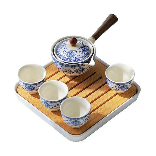 360 Rotation Tea Maker and Infuser Ceramic Tea Cup for Puer